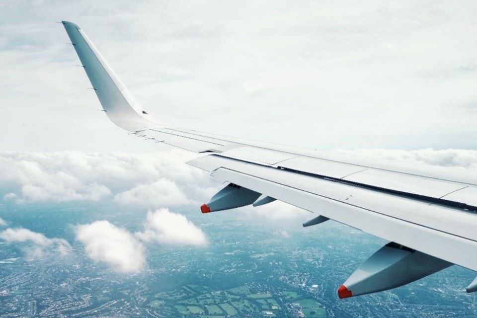 Wing of plane