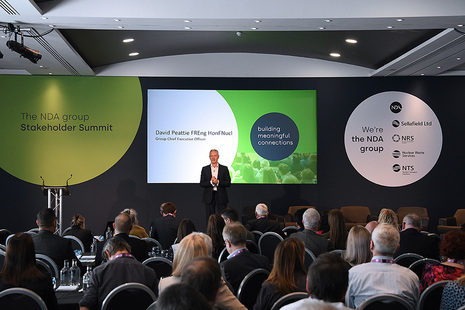 NDA Group CEO David Peattie speaking at the 2024 Stakeholder Summit